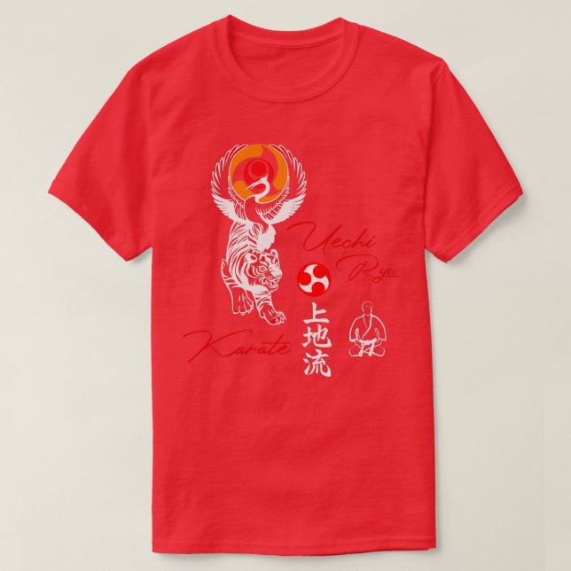 Uechi Ryu Karate Soul Martial Arts Spirit T-Shirt (Design vorne)