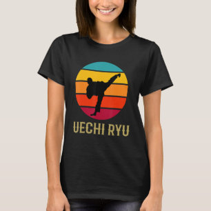 Uechi Ryu Karate Vintag Sunset Funny Martial Arts T-Shirt