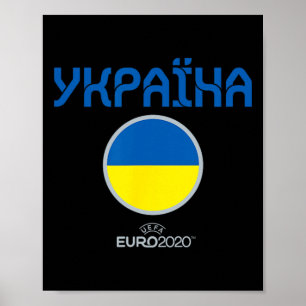 Uefa Euro 2020 Ukraine' Nation Poster