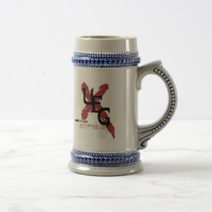 ueg Slogan Stein Bierglas
