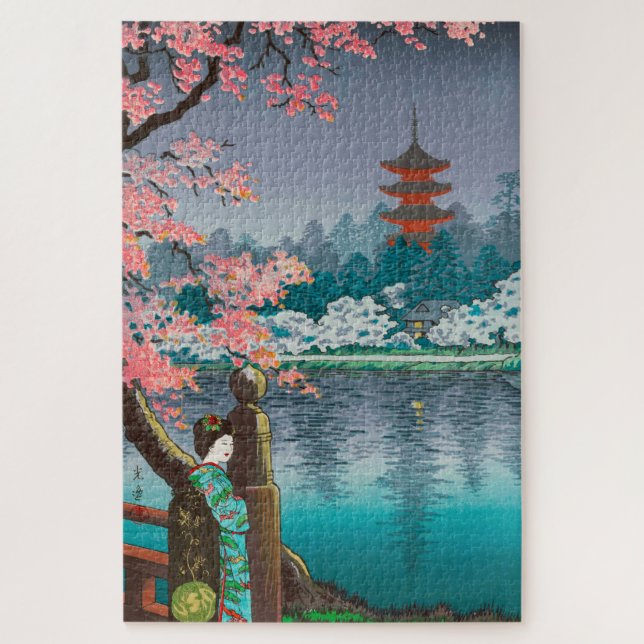 Ueno Park by Tsuchiya Koitsu Puzzle (Vertikal)