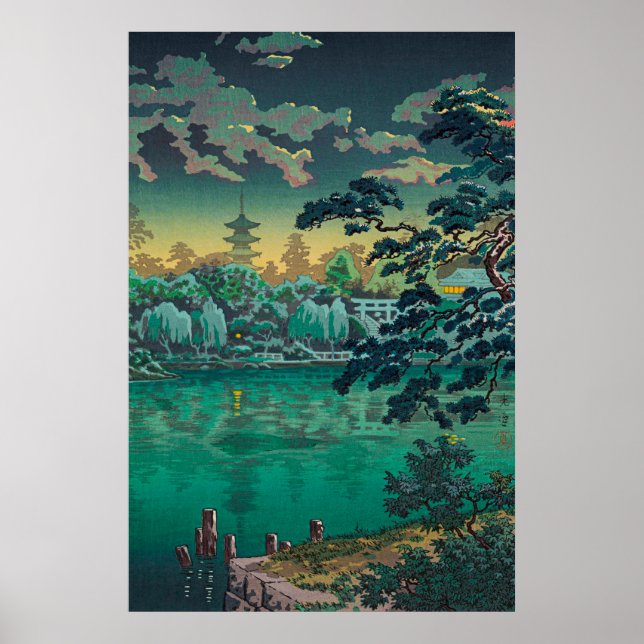 Ueno Shinobazu Pond von Tsuchiya Koitsu Poster (Vorne)