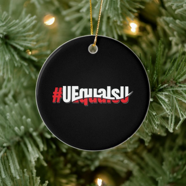 UEqualsU HIV Unnachweisbare nicht übertragbare Kun Keramik Ornament (Baum)