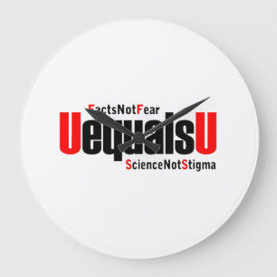 UEqualsU HIV-Wissenschaft nicht Stigma Große Wanduhr