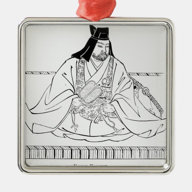 Uesugi Kenshin Silbernes Ornament (Vorne)