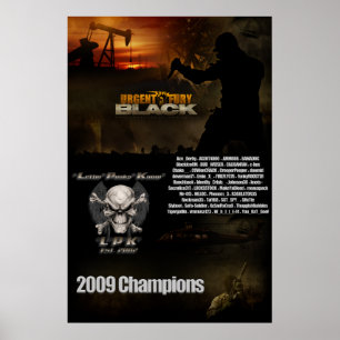 UF Black Championship Poster
