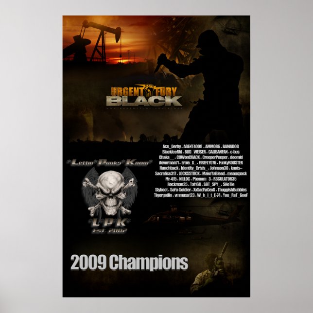 UF Black Championship Poster (Vorne)