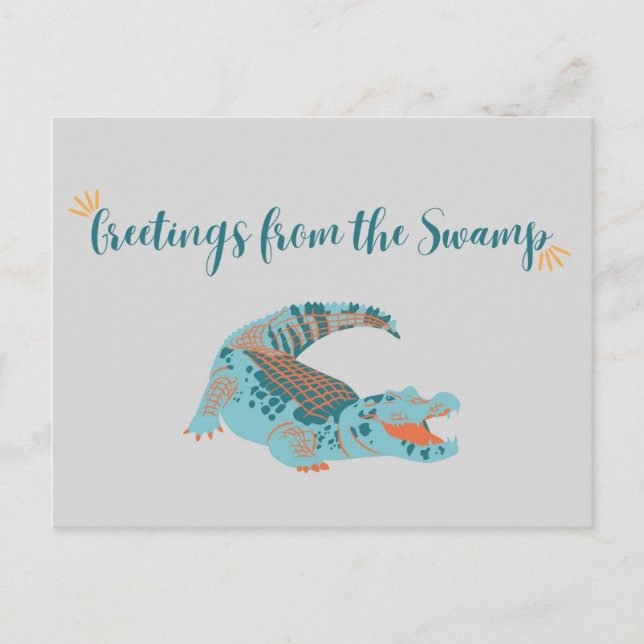 UF Postkarte// Grüße aus dem Sumpf Postkarte (Vorderseite)