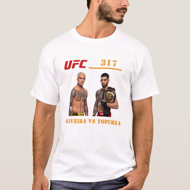UFC 317, Oliveria vs Topuria T-Shirt (Vorderseite)
