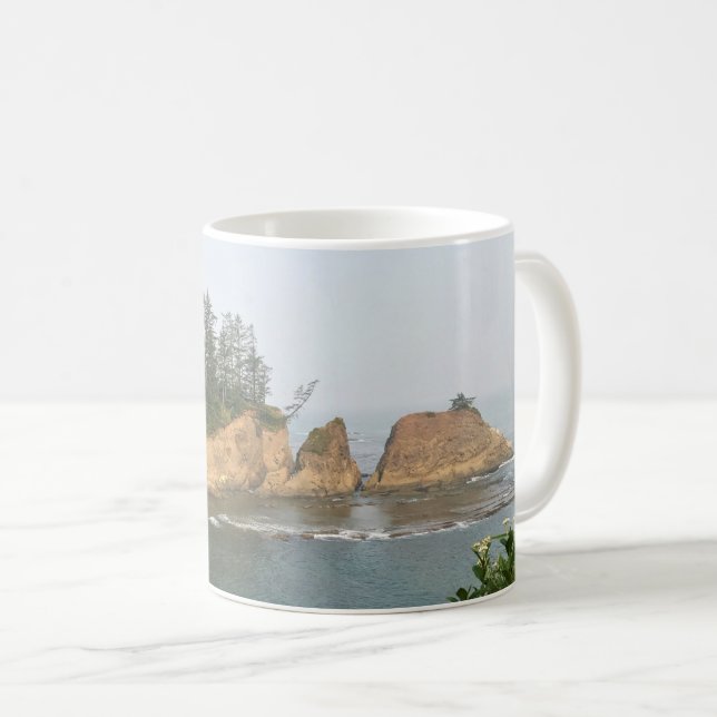 Ufer Acres Staat Park, Oregon Coast Kaffeetasse (VorderseiteRechts)