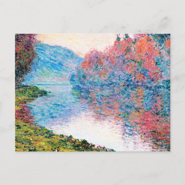 Ufer der Seine bei Jenfosse Postkarte (Vorderseite)
