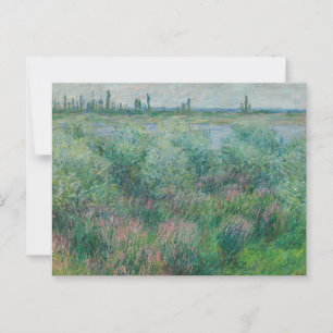 Ufer der Seine bei Vétheuil, Monet 1881 Postkarte
