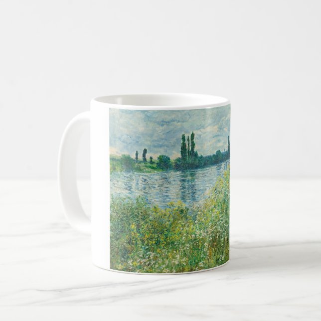 Ufer der Seine durch Monet Kaffeetasse (Vorderseite Links)