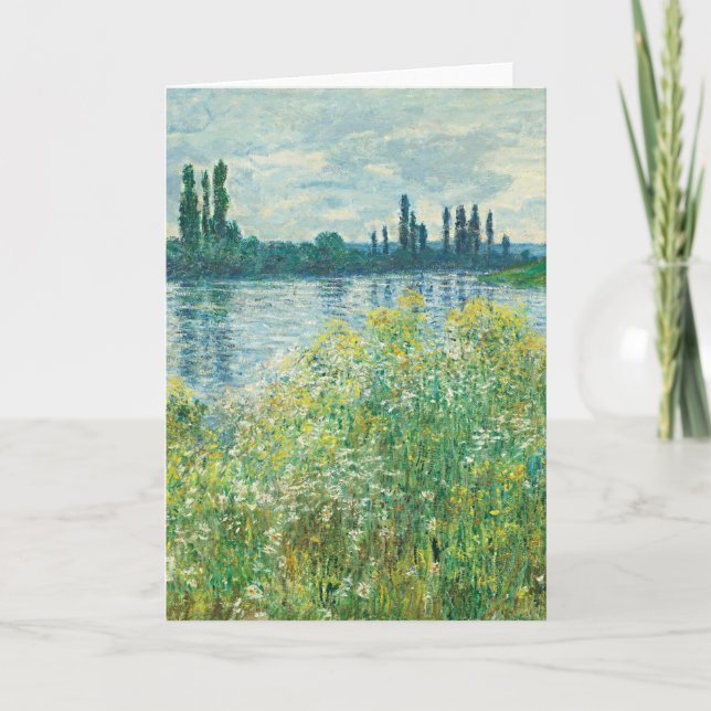 Ufer der Seine durch Monet Karte (Vorderseite)