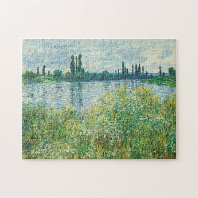 Ufer der Seine durch Monet Puzzle (Horizontal)