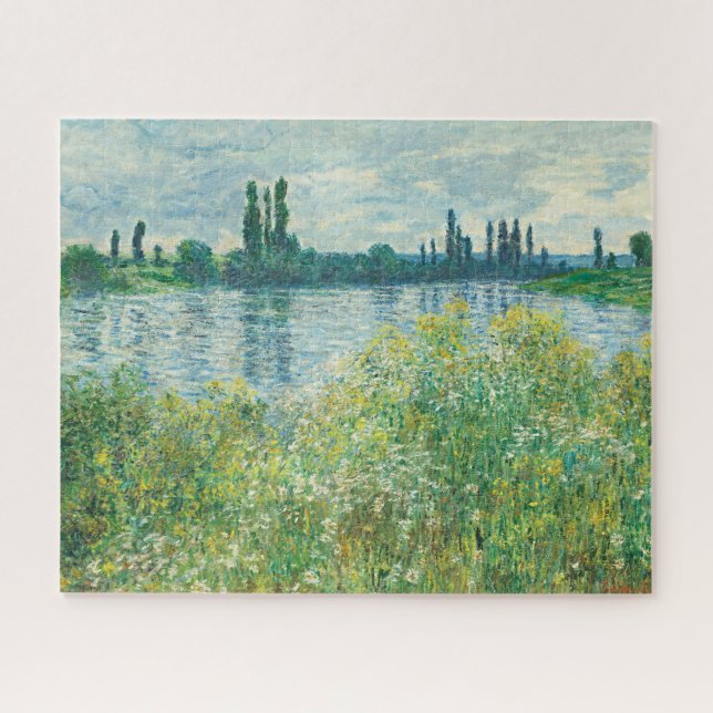 Ufer der Seine durch Monet Puzzle (Horizontal)