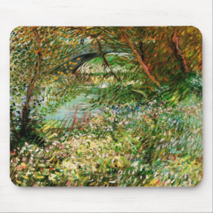 Ufer der Seine, Pont de Clichy von Vincent van Gog Mousepad