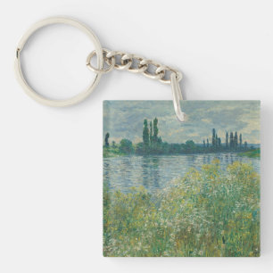 Ufer der Seine von Claude Monet Schlüsselanhänger