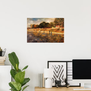 Ufer der Seine von Vincent van Gogh Poster