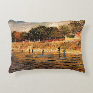 Ufer der Seine von Vincent van Gogh Zierkissen