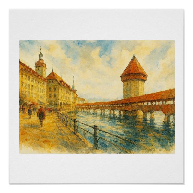 Ufer von Luzern,  Poster (Vorderseite)