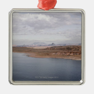 Ufer von See Powell, Arizona, durch Grand Canyon Silbernes Ornament