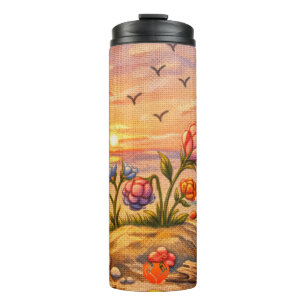 Uferblüten Thermosbecher