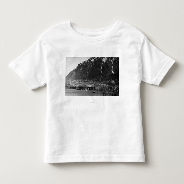 Ufergegend-Ansicht von Juneau, Alaska Fotografie Kleinkind T-shirt (Vorderseite)