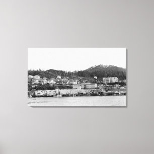 Ufergegend-Ansicht von Ketchikan, Leinwanddruck