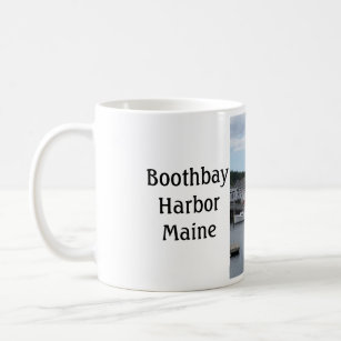 "Ufergegend" Boothbay Hafen-Maine-Tasse Kaffeetasse