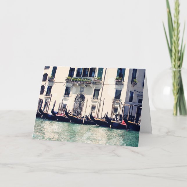 Ufergegend-Fotografie der Bestimmungsort-| Venedig Karte (Vorderseite)