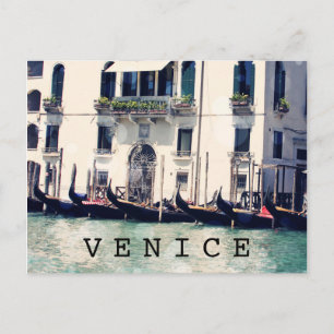 Ufergegend-Fotografie der Bestimmungsort-  Venedig Postkarte