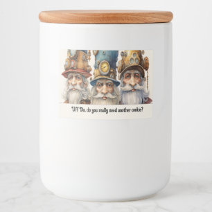 Uff Da Candy oder Cookie Guardian Gnomes Lebensmitteletikett