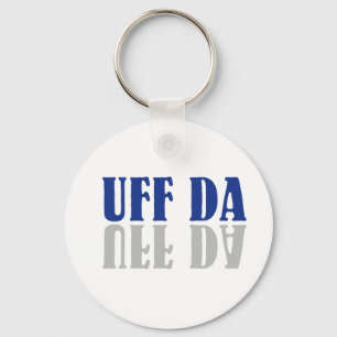 UFF DA Funny Scandinavian Schlüsselanhänger