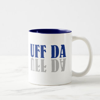 UFF DA lustiger skandinavischer schwedischer Zweifarbige Tasse
