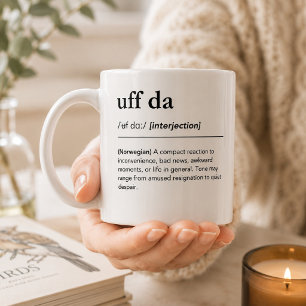 Uff Da Lustiges Norwegisches Erbe-Geschenk Norwege Kaffeetasse