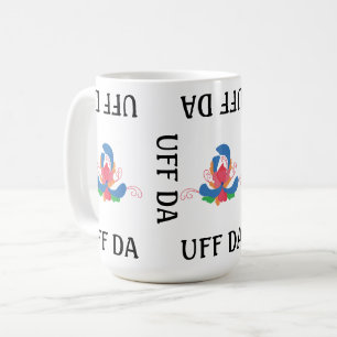 UFF DA moderne Rosemalerei Kaffeetasse