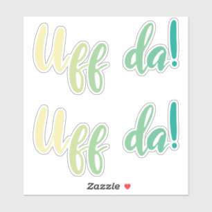 Uff Da! Norwegisch, Minnesota Aufkleber