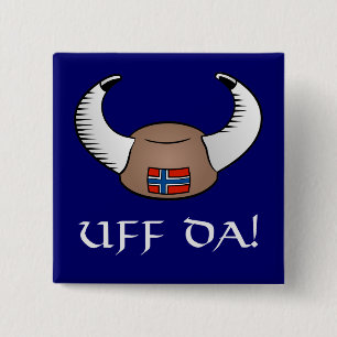 Uff DA! Viking-Hut Button