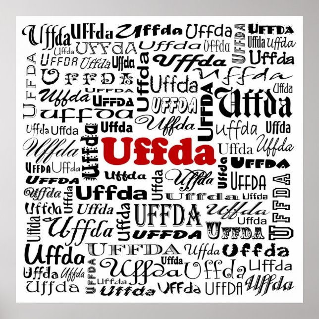 Uffda Poster Print (Vorne)