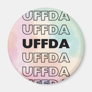 Uffda! Skandinavien/Norwegisch Tye Dye Magnet