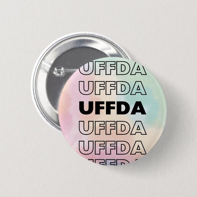 Uffda! Skandinavien/Norweigan Button (Vorne & Hinten)