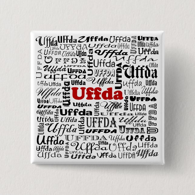 Uffda Square Button (Vorderseite)