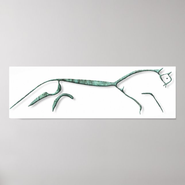 Uffington Horse Copper Poster (Vorne)