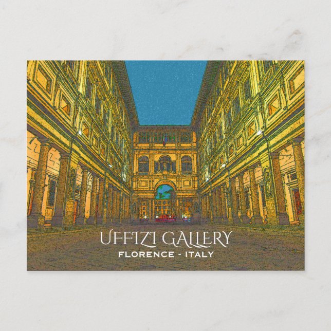 Uffizi Gallery, Florenz, Italien Postkarte (Vorderseite)