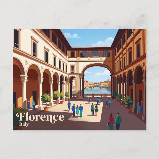 Uffizien Italien Postkarte (Vorderseite)