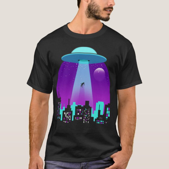 Ufo Abduction - Alien Abduction Beam T-Shirt (Vorderseite)