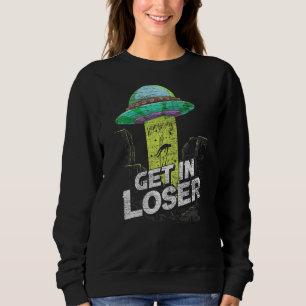 Ufo Abduction Extraterrestrial in lockerere Alien Sweatshirt