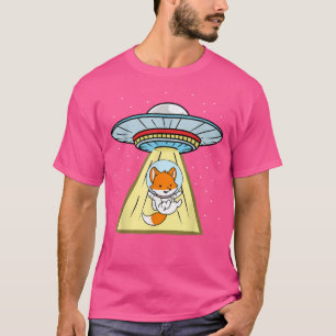 Ufo Abduction Fox Astronaut T - Shirt
