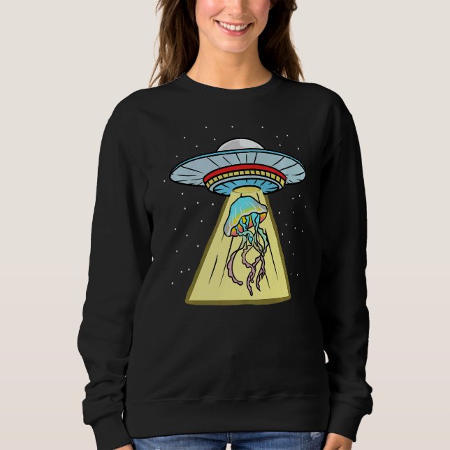 Ufo Abduction Jellyfish Sea Animal 1 Sweatshirt (Vorderseite)